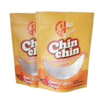 Sacs d'emballage personnalisés transparents à fermeture éclair pour chips de banane, chips de plantain, snacks et chips de pommes de terre
