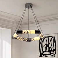 Lustre en marbre Bulgari pour salle à manger, lampe de design italien de luxe pour salon, hall et nouvelle table à manger.