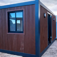 Maison préfabriquée modulaire de luxe de haute qualité en acier léger, personnalisable, une chambre, un salon, bureau