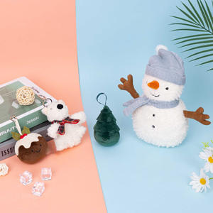 Noël 2025 peluche jouet mignon <span class=keywords><strong>maison</strong></span> couronne arbre de noël peluche moelleux pain d'épice homme <span class=keywords><strong>maison</strong></span> jouets en peluche - Product Image 4