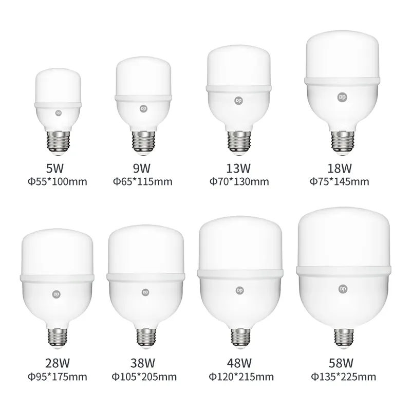 Inventory B22 E27 T Bulb Light Energy Saving Lamp 5W 9W 13W 18W 28W 38W 48W 58W LED Light Bulbs