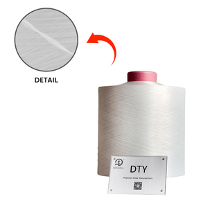 GRS Giá Rẻ <span class=keywords><strong>DTY</strong></span> 75D/<span class=keywords><strong>36F</strong></span> SD RW NIM AA Lớp 100% Polyester Kết Cấu Bán Sợi Cho Dệt Nhãn - Product Image 2