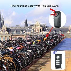 Bike Security <strong>Vibration</strong> <strong>Sensor</strong> Cycling SOS Alarm <strong>Anti</strong>-Thief Remote Control Wireless Alarms for Bicycle Motorcycle - Product Image 2