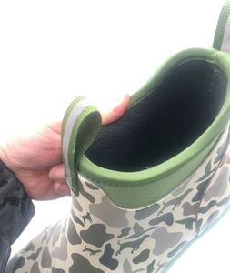 Nouveau Camo Pattern Printing Women Deck Marine Rain Boots avec doublure en polaire isolée - Product Image 5