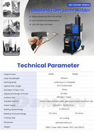 Machine de soudage laser portable 4 en 1 1500W, refroidissement par air, pour acier, aluminium, métal, fibre optique