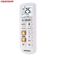 Control Remoto Universal para Aire Acondicionado Chunghop con Pantalla LCD, Botones Retroiluminados, Compatible con las Principales Marcas
