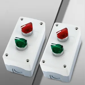 YIJIA 22MM XB2 selettore rotativo 2/3 posizione a scatto con luce led verde rossa