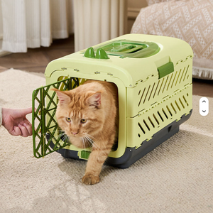 Sac de transport pliable pour animaux de compagnie, version avec fenêtre, capacité 7 kg, couleur unie, pour chat et chien, portable, pour voiture et extérieur, vente en gros - Product Image 3