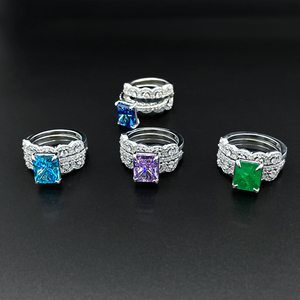 Anello staccabile Vintage ad alta sensibilità da donna leggera temperamento celebrità con Zirconia di lusso in argento Sterling alla moda - Product Image 6