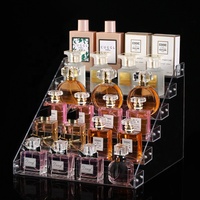 Présentoir de Comptoir en Acrylique Transparent à 6 Niveaux pour Parfums et Cosmétiques – Vente en Gros, Personnalisable, Élégant
