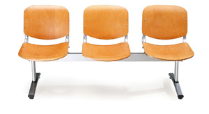 Sillas de espera de 3 plazas para asientos de viga de aeropuerto de acero inoxidable de metal comercial - Product Image 3