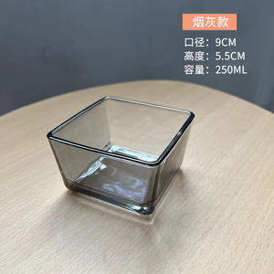 Bols en verre carrés pour trifles, bols simples pour la maison, bols à <span class=keywords><strong>glace</strong></span>, bols à dessert aux fruits, bols à <span class=keywords><strong>petit</strong></span> déjeuner, petits bols à salade, restaurant - Product Image 6