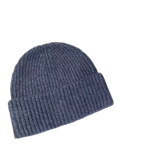 หมวกถักผสมขนสัตว์สไตล์เกาหลี หมวกกันลมอุ่นพับได้ หมวกบีนนี่สำหรับทั้งชายและหญิง หมวกฤดูใบไม้ร่วงฤดูหนาว - Product Image 5