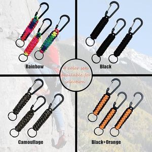 Reliable Shipping Paracord Keychain Carabiner Heavy Duty Braided Key Chain for Keys Camping Hiking Outdoor Use Bulk Price RTS - Product Image 3