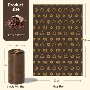 Bolsa de Basura Biodegradable para Mascotas con Aroma a Café, Ecológica y Personalizable de Alta Calidad, Dispensador de Bolsas para Excrementos de Perro para Pasear Perros - Product Image 4