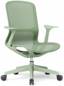 Chaise de bureau ergonomique avec dossier et pivotante, chaise en maille respirante pour le personnel, réglable en hauteur