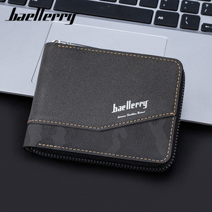 กระเป๋าสตางค์สั้นผู้ชายแบรนด์ Baellerry พร้อมช่องใส่บัตรและช่องใส่เงินสดสำหรับใช้ในชีวิตประจำวัน - Product Image 2