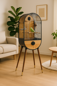 คุณภาพดีที่สุด 	 โลหะขนาดใหญ่ 	 รังนกคีรีบูน 	 กรงนกค็อกคาเทล 	 กรงนกแก้วไม้ธรรมชาติ 	 กรงนกสุดหรู - Product Image 4