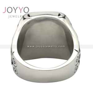 Trang Sức Đầu Lâu Phong Cách Punk Nhẫn Mason Cho Nam Trang Sức Hội Tam Điểm Bằng Thép Không Gỉ Nhẫn Ngón Tay Nam Bằng Titan Hình Vuông - Product Image 4