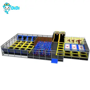 Indoor Kids-Trampolin hölzerner Labyrinth-Stil Spring-Gym-Ausrüstung für Vergnügungspark oder Trampolinengarten