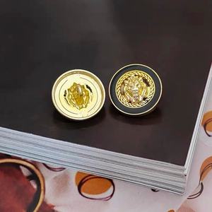 À la mode rétro Style britannique tête de <span class=keywords><strong>Lion</strong></span> boutons en métal Simple <span class=keywords><strong>d</strong></span>écoratif tricoté pull veste costume boutons dentelle tige - Product Image 4