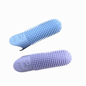 Custom 360 Degrees Full Surround Bristles Silicone Pet Finger <b>Toothbrush</b> Dog <b>Toothbrushes</b> - Product Image 2