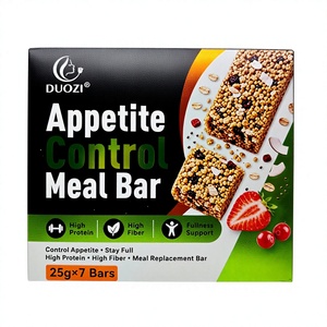 Barra de Comida para Controlar el Apetito DUOZI 25g×7, Barra Sustitutiva de Comida Alta en Proteínas, Alta en Fibra y Baja en Azúcar para Adultos - Product Image 4