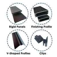 1,53 M H X 2,50 m de largo Kit de tiras 3D Ocultación Paneles rígidos de plástico de PVC para cercas de patio y Rancho