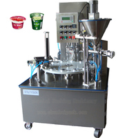 Machine de remplissage et de scellage de pots de yaourt