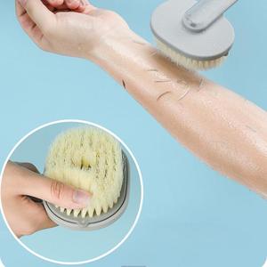 Cepillos de Baño para la Espalda, Cepillos de Limpieza Suaves para Bebés, Cepillos Exfoliantes de Mango Largo con Dispensador de Jabón - Product Image 4