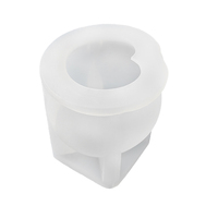 Moule en silicone réutilisable en forme de pêche 3D de qualité alimentaire 40 ℃ sans danger pour la crème glacée ou le gâteau en mousse faits maison facile à utiliser