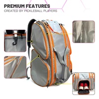 Sac de sport de haute qualité en tissu Oxford pour raquettes de tennis, badminton, padel, résistant à l'eau, design portable, avec compartiment à chaussures