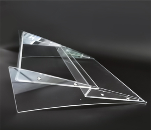 Đa chức năng Acrylic truy cập hàng đầu trong suốt 2/3 Tier Acrylic Brochure tờ rơi mỹ phẩm hiển thị đứng chủ Rack kệ - Product Image 5