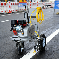 Machine de marquage routier sans air neuve, machine à peinture pour lignes de stationnement avec laser