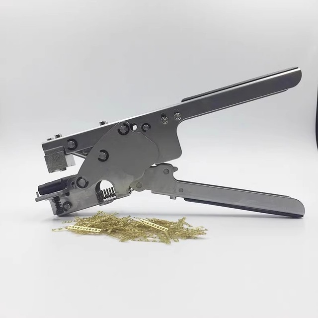 Marco SMT Production Line Splicing Tool-Stapler-Style PVC/BOPP Pliers for Row Brass Splice Buckles Wholesale
