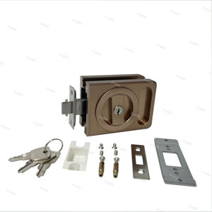 Cerradura de puerta de vidrio de un solo orificio pequeño deslizante de acero inoxidable - Product Image 4