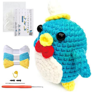 Nuevos Kits de Ganchillo Fácil de Algodón de Leche con Diseños de Dibujos Animados Personalizados para Principiantes, Suaves, Estilo Europeo, Regreso a Clases - Product Image 3