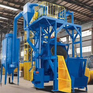 하이 퀄리티 소형 연속/텀블 크롤러 자동 청소 금속 표면 블래스터 샷 발파 기계 - Product Image 3