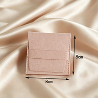 Étui de voyage portable en microfibre pour bijoux, pochette en daim pour colliers et bracelets, design minimaliste