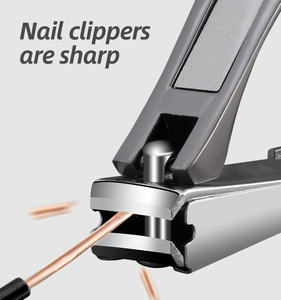 Stainless Steel Manicure <b>Pedicure</b> <b>Set</b> Foldable Nail Clipper Cuticle Nipper Toenail Cutter with Nail File Lifter - Product Image 3