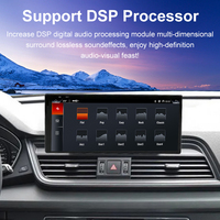 Android 13 4 + 64GB Lecteur multimédia de voiture Récepteur stéréo Radio pour 18-20 Audi Q5L