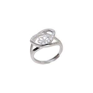 Bague ouverte en argent S925, accessoires de bijouterie DIY, réglable, 8-9 perles, bague de doigt avec anneau amovible 59 - Product Image 5