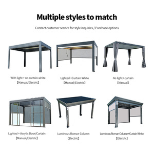 Auvent rétractable motorisé <span class=keywords><strong>en</strong></span> aluminium durable, imperméable, avec télécommande, pour terrasses, piscines, jardins, balcons, garantie 7 ans - Product Image 6