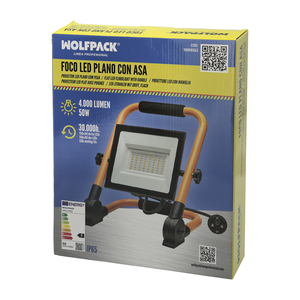 Faretto LED Piatto da 50 Watt Luce bianca 4000K. Lampada IP65 da 4000 Lumen con Maniglia per il Trasporto - Product Image 5