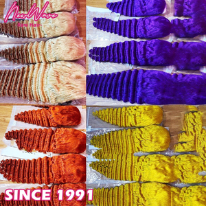 <span class=keywords><strong>Parrucche</strong></span> Glueless HD 13x4 in <span class=keywords><strong>Capelli</strong></span> Umani Brasiliani Ricci a Onda Profonda, Colore Ginger Highlight 99J, 100% <span class=keywords><strong>Capelli</strong></span> Umani, All'ingrosso, Lace Front - Product Image 4