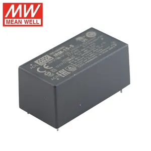 Mean Well-transformador de marco abierto, fuente de alimentación conmutada de alta confiabilidad, IRM-01-12, 1W, 12V, PCB, AC, DC