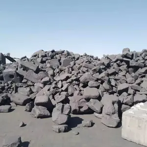 The factory sells large blocks of high fc-98% carbon anode waste with a particle size of 100-400mm instead of casting coke