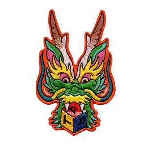 Hight quality custom embroidered iron on logo patches wholesale