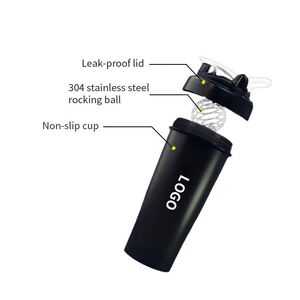 Botella de Agua Deportiva Naranja, de Plástico, para Gimnasio, Portátil, para Batidos de Proteínas, para Uso Doméstico - Product Image 4
