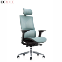 Foshan fabricant de meubles de bureau ergonomiques et pivotants chaise en maille à dossier haut pour directeur